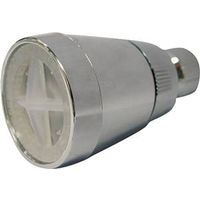 chrome & plastic shower head     