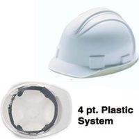 charger hard hat, 4 suspension white