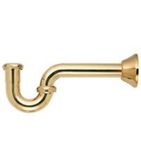 P Trap, 1 1/4in. x 1 1/4in. Polished Brass