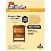 Sandpaper 9in. x 11in. 320 Grit 3 Pk