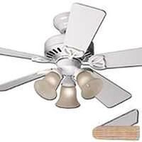 white ceiling fan, 42in.     