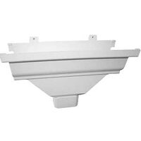 2in. x 3in. White Gutter Drop Outlet  