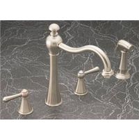 kitchen faucet, brushed nickel