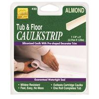 caulkstrip, almond 1 1/4in. x 5
