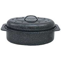 7 lbs oval roaster with cover 