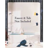 Matte Shower Kit, White