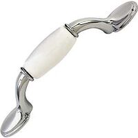 Chrome Pull with Ceramic, 3in.