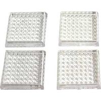 square spike cups clear, 1 13/16in.
