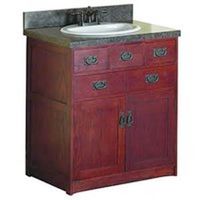vanity, 36in. oak
