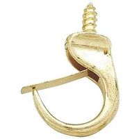 Safety Hooks Polished Brass, 7/8in.