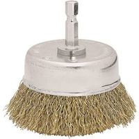 wire wheel cup brush, 2 3/4in.  fine
