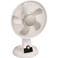 table fan, 12in. white