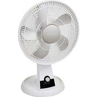 Table Fan, 12in. White
