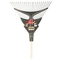 leaf rake steel with grip, 22 tine 