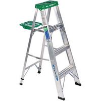 Werner 354 Single Sided Step Ladder With Pail Shelf