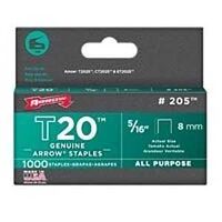 Flat Crown Staples, 5/16in.