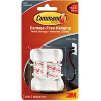 Large Cord Clips, White