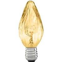 flame amber candleabra base bulb, 15 watt