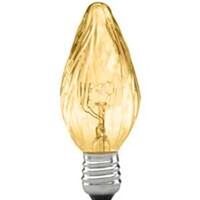 flame amber candleabra base bulb, 15 watt