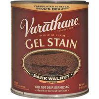 varathane interior & exterior oil gel stain, 1 qt dark walnut