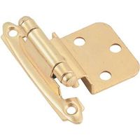 bright brass offset modern hinge