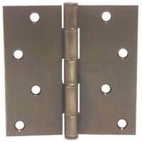 Residential Door Hinge, 3 1/2in. Antique Brass