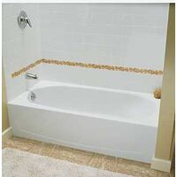 Performa Bath Tub, 5 White Left Hand