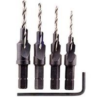 countersink & screw pilot, 4pc