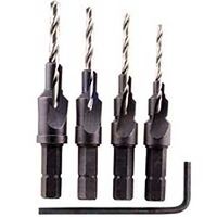 Countersink & Screw Pilot, 4Pc