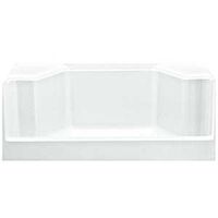 shower base, white 48in.