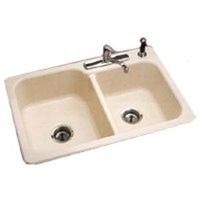 composite sink, almond