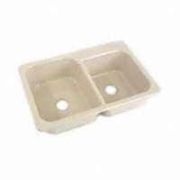 composite sink, almond-granite