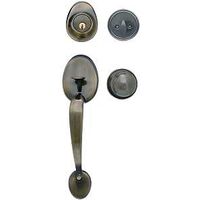 Oval Antique Brass 6 Way Handle