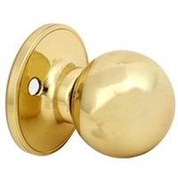 ball dummy knob polished brass