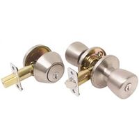 Tulip Combination Lockset, Stainless Steel