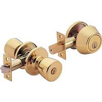 Combo with Single Cylinder Deadbolt Tulip Knob