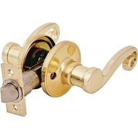 scroll right handed passage lever polished brass