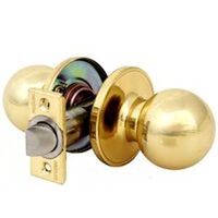 Ball Passage Knob Polished Brass