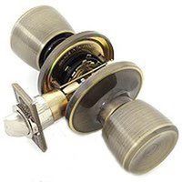 tulip passage knob antique brass