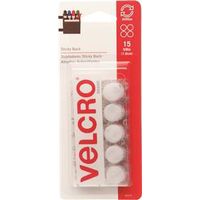6994818 - 5/8 WHT VELCRO COIN FASTENER