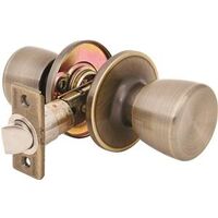 Tulip Passage Knob, Antique Brass