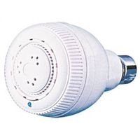 white showerhead fixed mount 