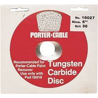 abrasive carbide grinding disc 36 grit, 6in.
