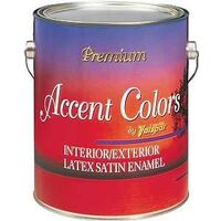 Interior Exterior Latex Paint, 1 Gal Satin Magenta Base