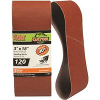 aluminum oxide belt, 3in. x 18in.  120 grit