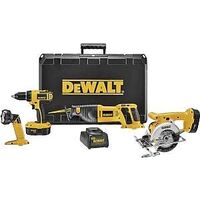 Dewalt Combo Cordless Tool Kit, 18V 4 Pc