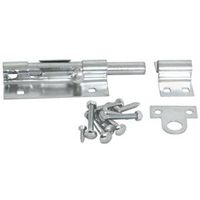 lockable barrel bolt zinc, 8in.