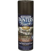 satin spray paint, 12 oz espresso