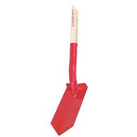 trenching shovel with wood handle, 5in.