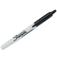 retractable sharpie markers, fine point black 2 pk